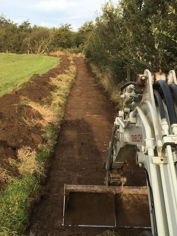 New coastal footpath construction