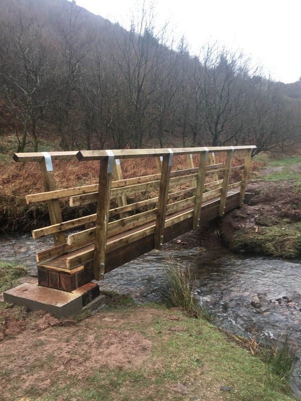 New bridge manufactured and installed