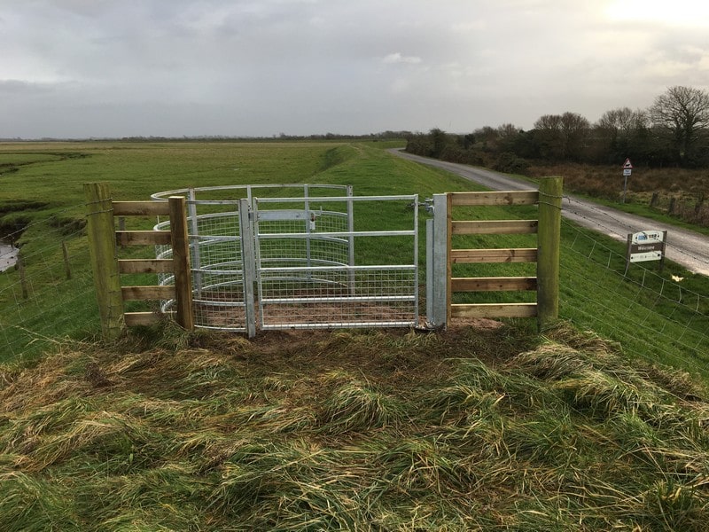 New kissing gate for coastal path