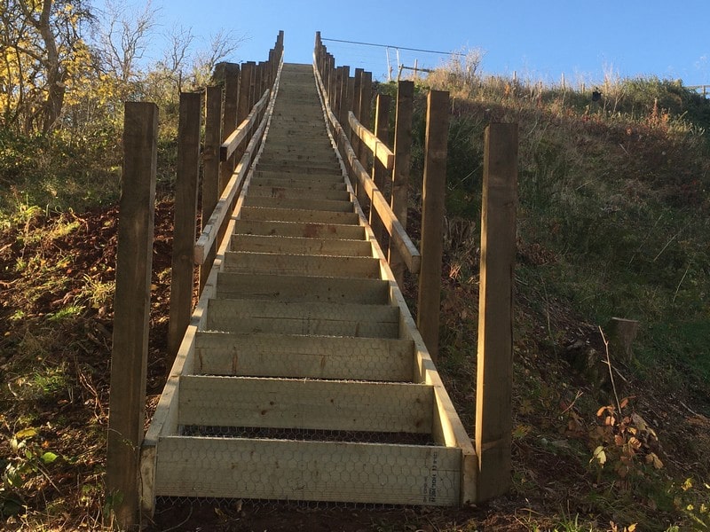 New access steps Network rail