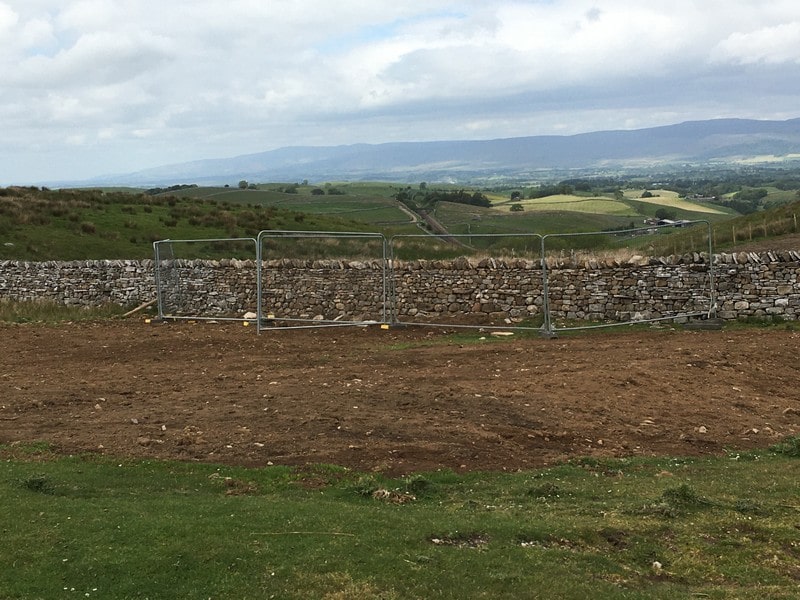 Rebuild of drystone wall, Brough, Cumbria