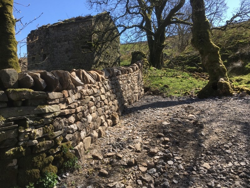 Drystone wall repair for Network rail, Sedburgh